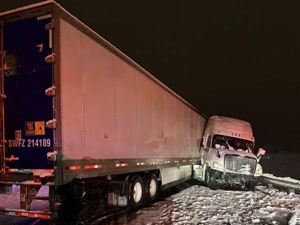 Semi-truck accident response in Spokane