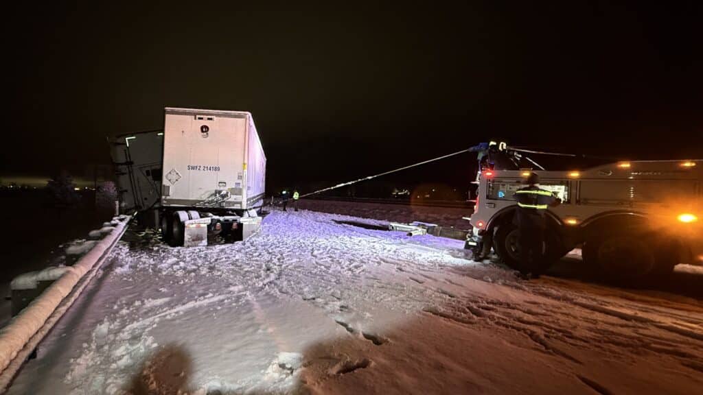 Semi-truck accident response