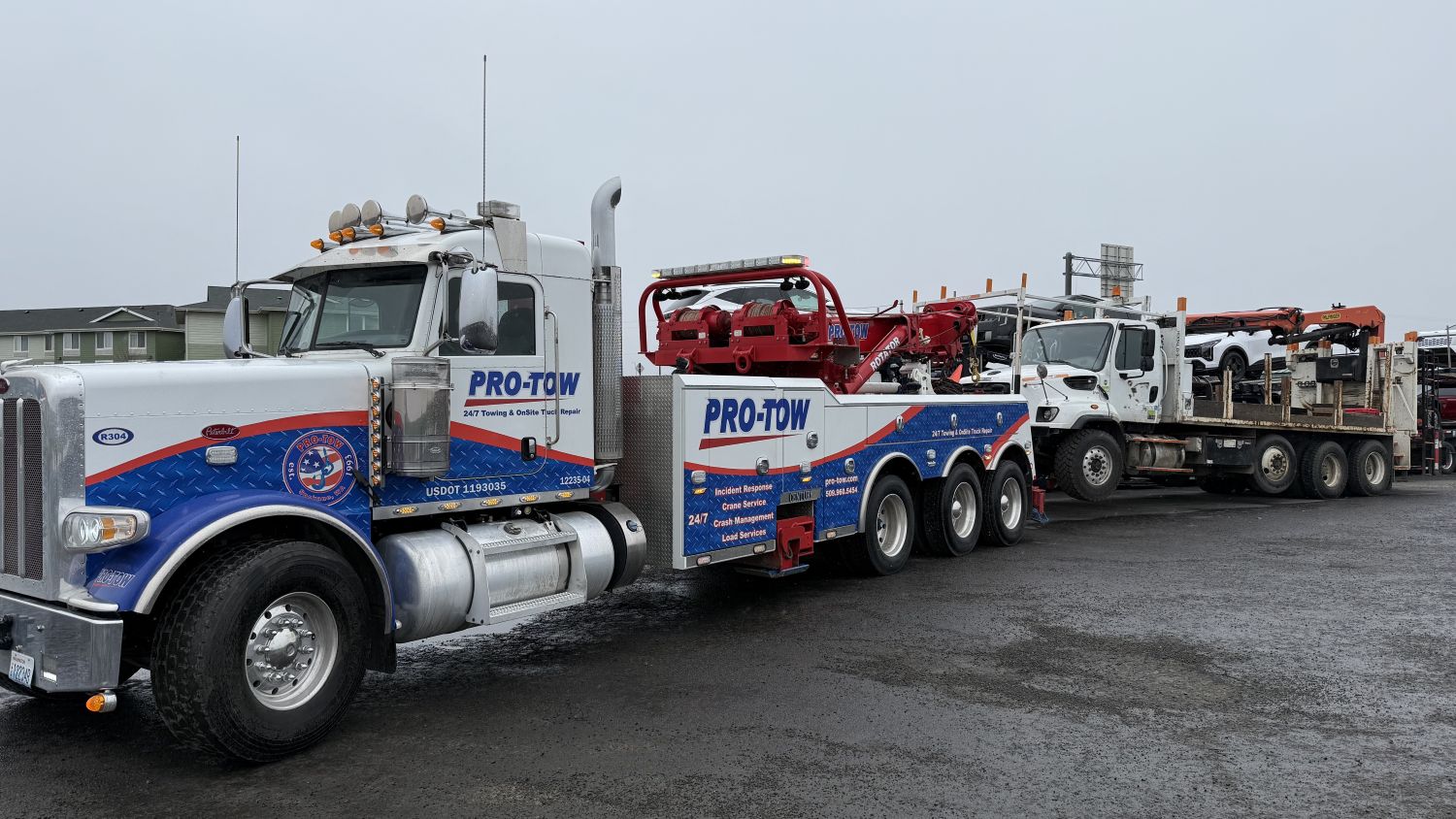 Semi-truck towing in Spokane